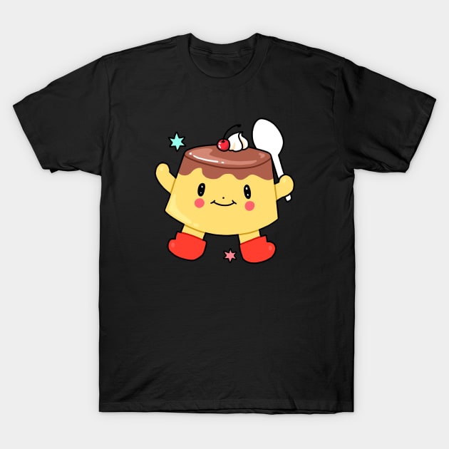 Happy Pudding T-Shirt by Baba Universe